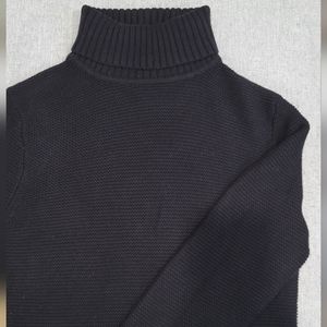 Black J.Crew Factory Turtleneck